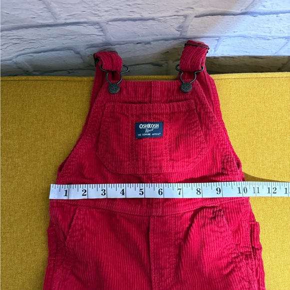 Vtg OshKosh B'gosh Kids Red Vestbak Corduroy Overalls, Size 18 months - Picture 8 of 8